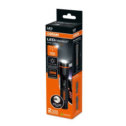 Osram - Dimbare oplaadbare LED-zaklamp LEDINSPECT PRO TORCH 500 LED/6W/3,7V 2200 mAh IP44