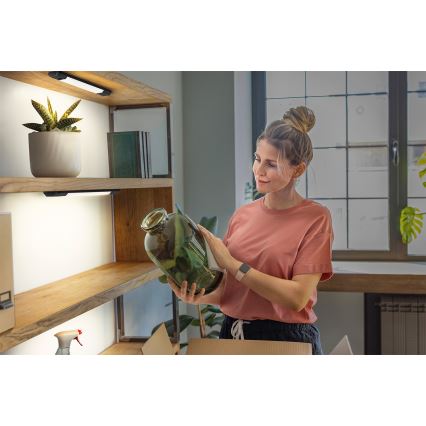 Osram - LINEAR EDGE LED dimbare onderbouwlamp met bewegingssensor, 4W, 230V, 3000/4000/6500K, 30 cm, zwart