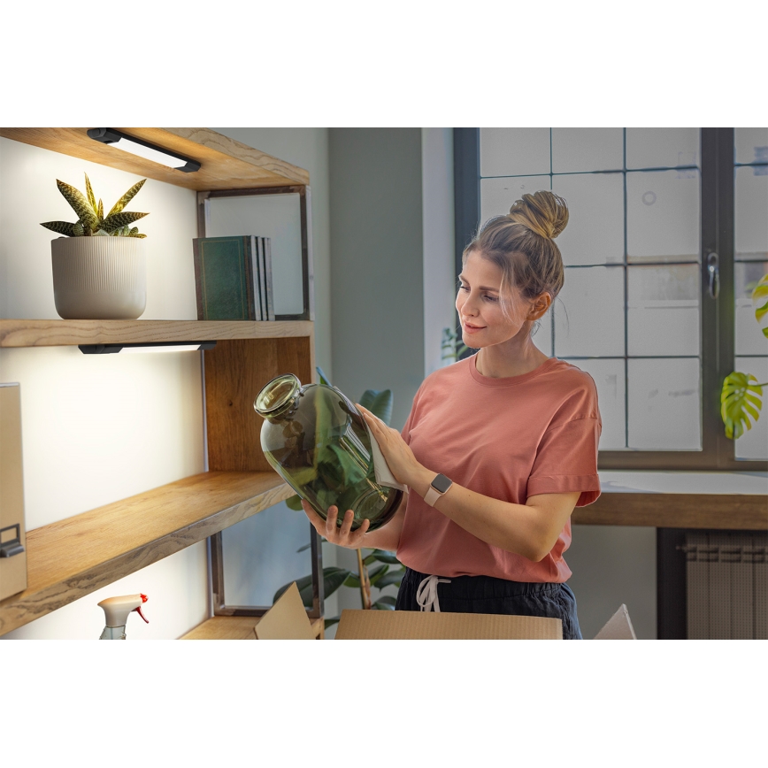 Osram - LINEAR EDGE LED dimbare onderbouwlamp met bewegingssensor, 4W, 230V, 3000/4000/6500K, 30 cm, zwart