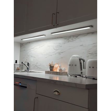 Osram - LED onderbouwlamp met bewegings- en schemersensor LINEAR LED/3,2W/3,7V 500 mAh 3000/4000/6500K 40 cm grijs