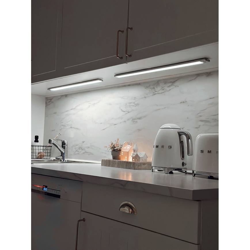 Osram - LED onderbouwlamp met bewegings- en schemersensor LINEAR LED/3,2W/3,7V 500 mAh 3000/4000/6500K 40 cm grijs