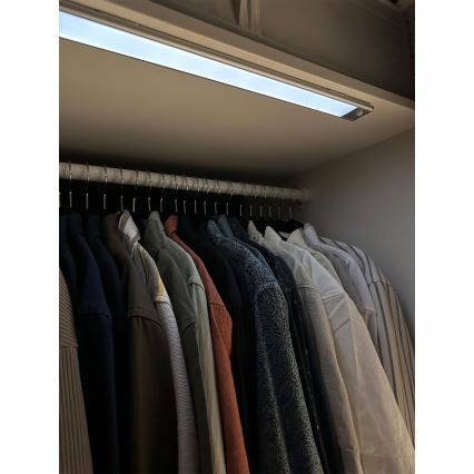 Osram - LED onderbouwlamp met bewegings- en schemersensor LINEAR LED/3,2W/3,7V 500 mAh 3000/4000/6500K 40 cm grijs