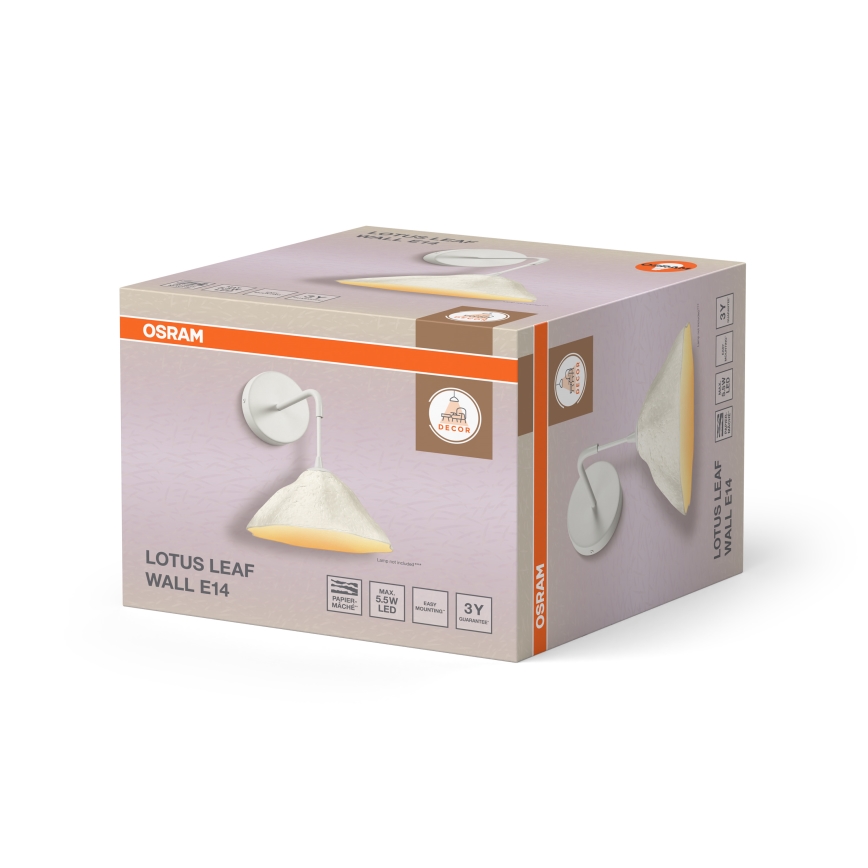 Osram - Muurlamp LOTUS LEAF 1xE14/5,5W/230V