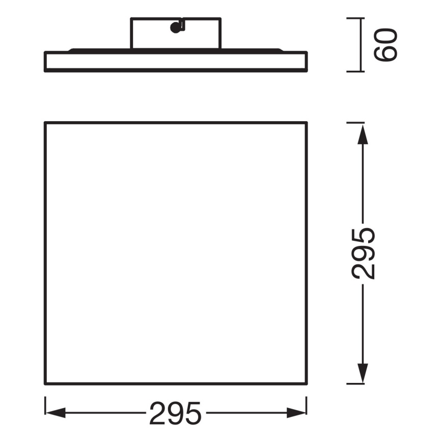 Osram - Opbouw LED-paneel PLANON LED/20W/230V 3000K 30x30 cm wit