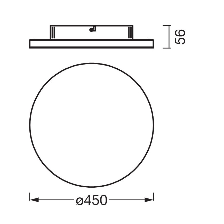 Osram - Opbouw-LED-paneel PLANON LED/28W/230V 3000K Ø 45 cm wit