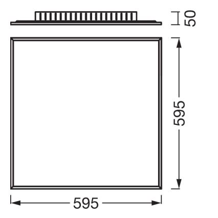 Osram - Opbouw LED-paneel PLANON LED/40W/230V 4000K 60x60 cm wit