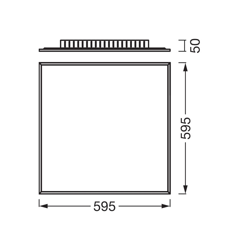 Osram - Opbouw LED-paneel PLANON LED/40W/230V 4000K 60x60 cm wit