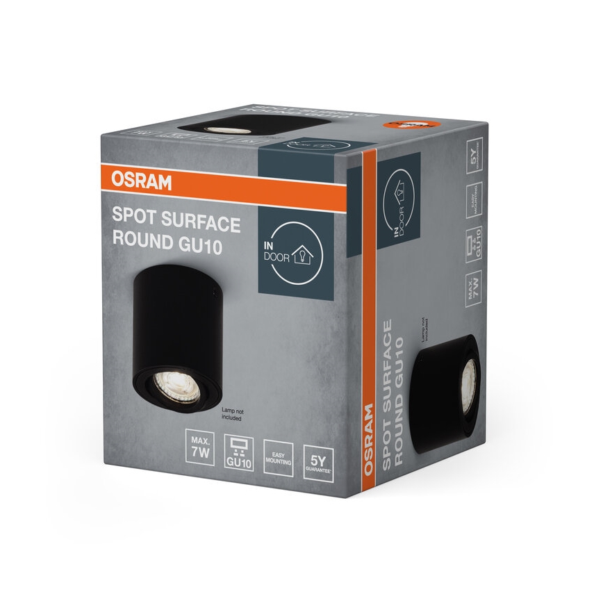 Osram - Opbouwspot SPOT 1xGU10/7W/230V zwart