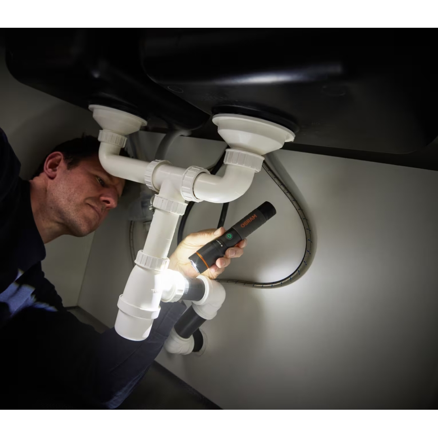 Osram - LED-dimbare oplaadbare zaklamp LEDINSPECT PRO TORCH 1200 LED/13W/3,6V 4000 mAh IP44