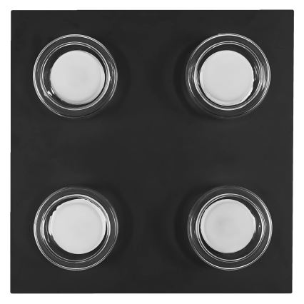 Osram - LED badkamerplafondlamp ORBIS FLAME 4xLED/5,5W/230V 3000/4000K IP44 zwart