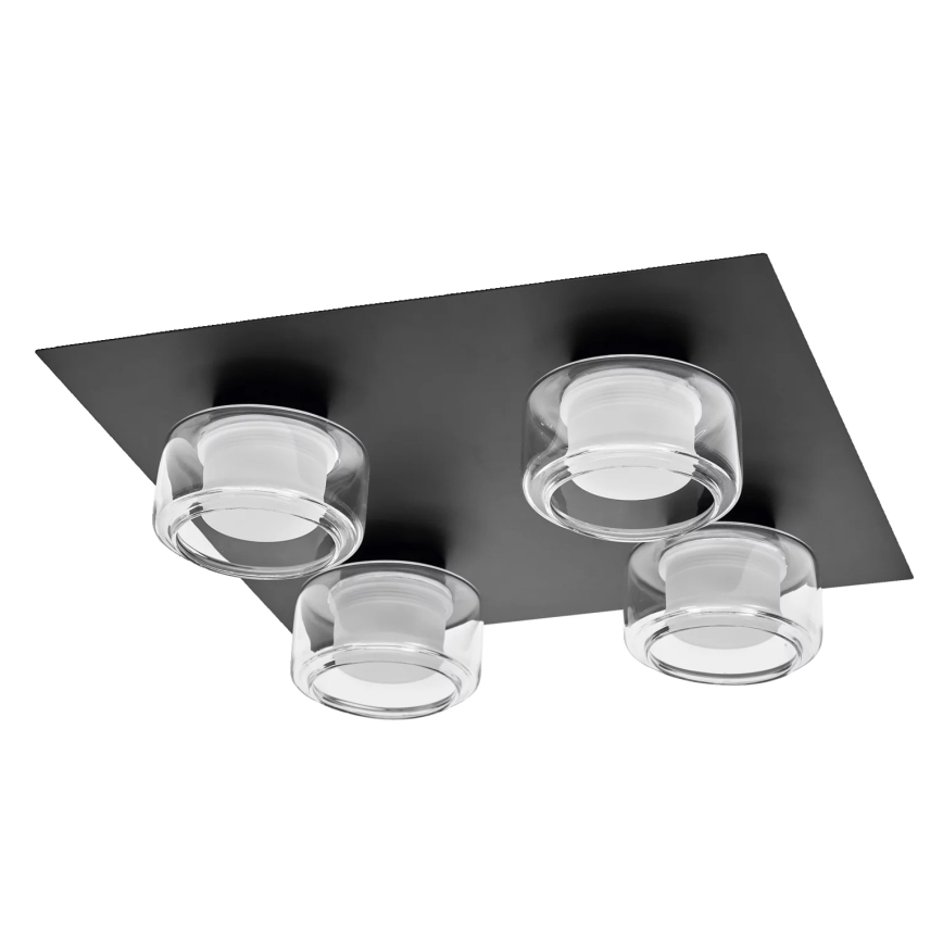 Osram - LED badkamerplafondlamp ORBIS FLAME 4xLED/5,5W/230V 3000/4000K IP44 zwart