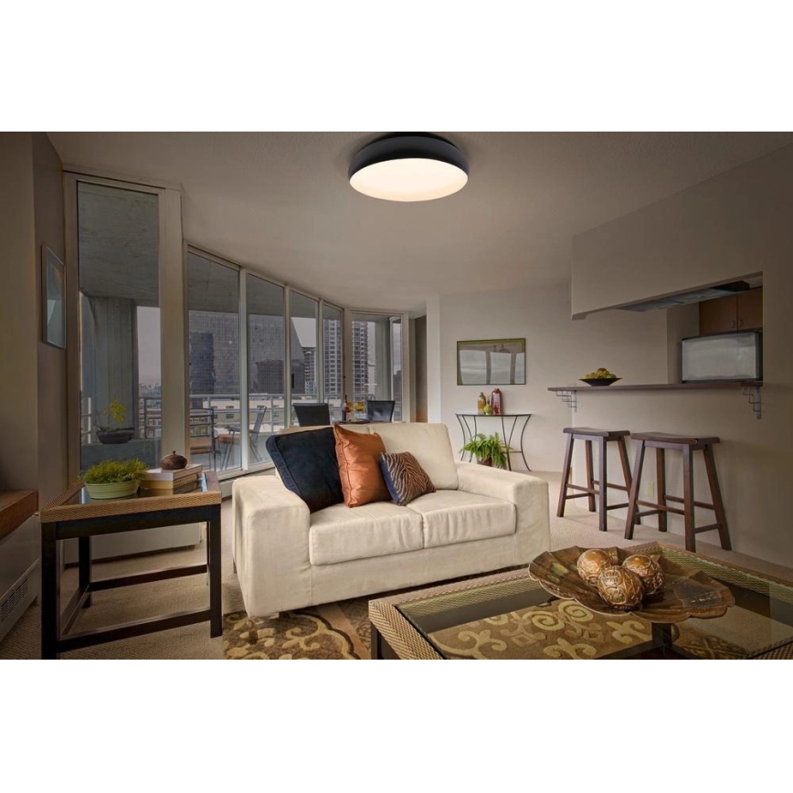 Osram - dimbare LED-plafondlamp ORBIS LIVIA LED/36W/230V Ø 52 cm zwart/wit