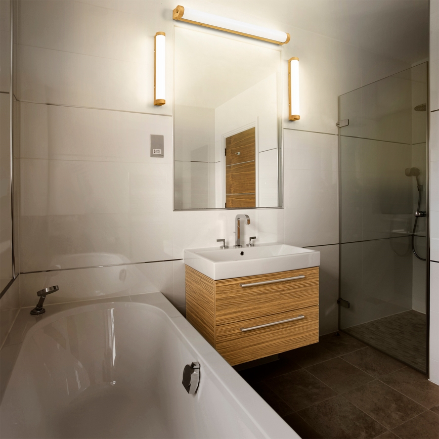 Osram - Dimbare LED-spiegelverlichting voor de badkamer ORBIS TUBE LED/12W/230V 3000/4000K 60 cm IP44 bruin