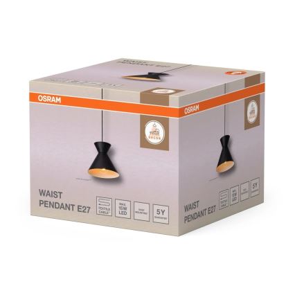 Osram - Pendellamp met kabel DECOR WAIST 1xE27/40W/230V zwart