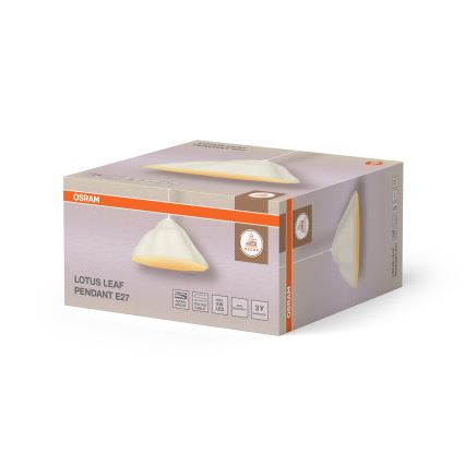 Osram - Pendellamp met kabel LOTUS LEAF 1xE27/9W/230V Ø 39,6 cm
