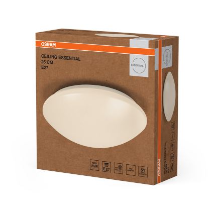 Osram - Plafondlamp CEILING ESSENTIAL 1xE27/25W/230V Ø 25 cm wit