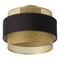Osram - Plafondlamp DECOR HORNET 1xE27/10W/230V Ø 30 cm zwart/goud