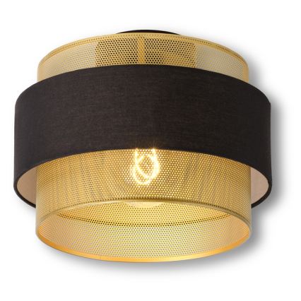 Osram - Plafondlamp DECOR HORNET 1xE27/10W/230V Ø 30 cm zwart/goud