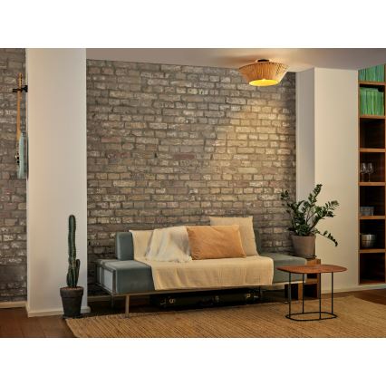 Osram - Plafondlamp DECOR STRIPES 1xE27/10W/230V Ø 40,5 cm beige