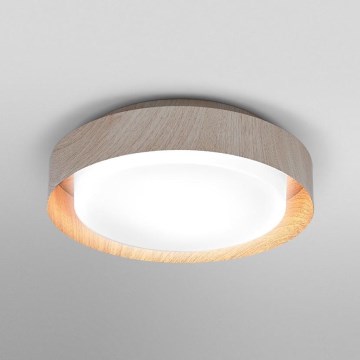 Osram - Plafondlamp ORBIS MADRID 2x E27/10W/230V Ø 29 cm houtlook