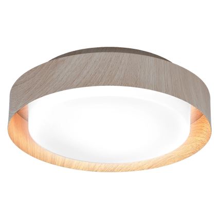 Osram - Plafondlamp ORBIS MADRID 2x E27/10W/230V Ø 29 cm houtlook