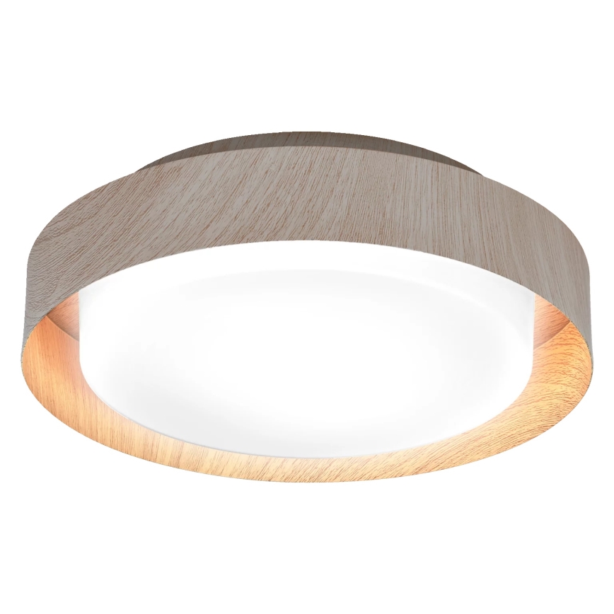 Osram - Plafondlamp ORBIS MADRID 2x E27/10W/230V Ø 29 cm houtlook
