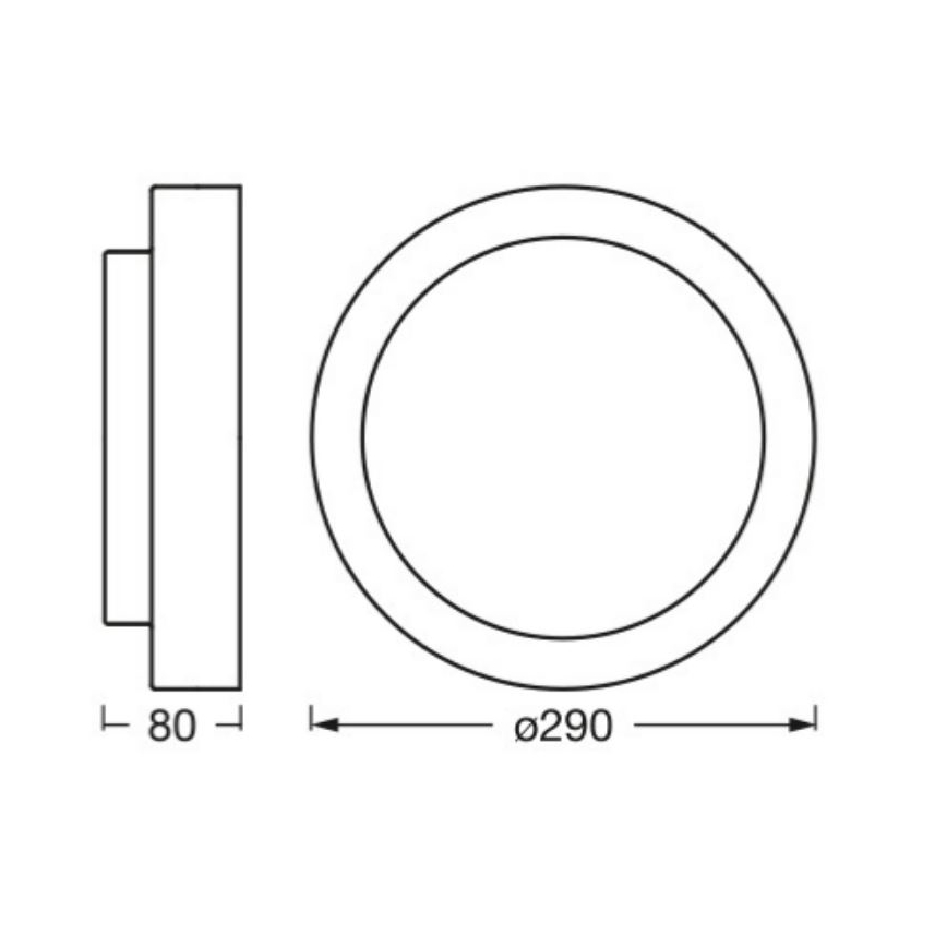Osram - Plafondlamp ORBIS MADRID 2xE27/10W/230V Ø 29 cm zwart