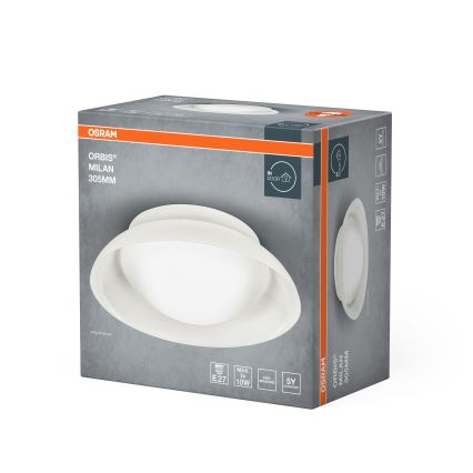 Osram - Plafondlamp ORBIS MILAN 2xE27/10W/230V Ø 30,5 cm bruin