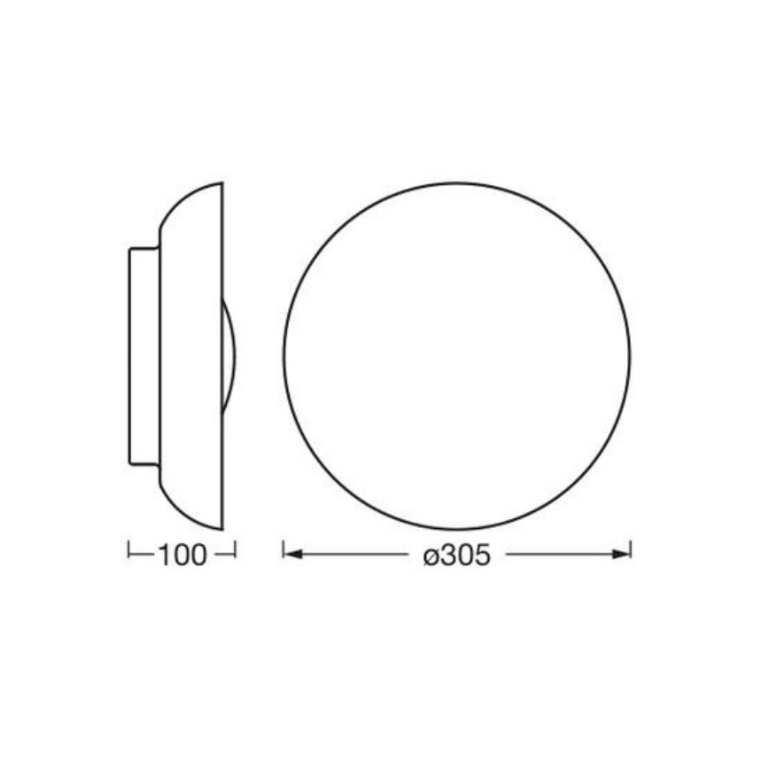 Osram - Plafondlamp ORBIS MILAN 2xE27/10W/230V Ø 30,5 cm bruin