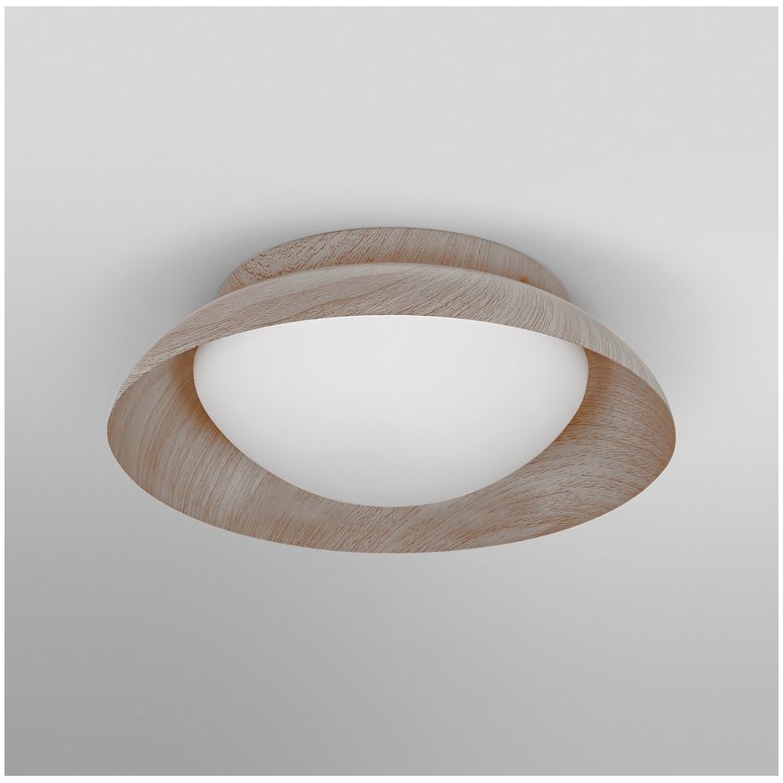 Osram - Plafondlamp ORBIS MILAN 2xE27/10W/230V Ø 30,5 cm houtdecor