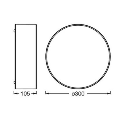 Osram - Plafondlamp ORBIS PARIS 1xE27/25W/230V Ø 30 cm bruin