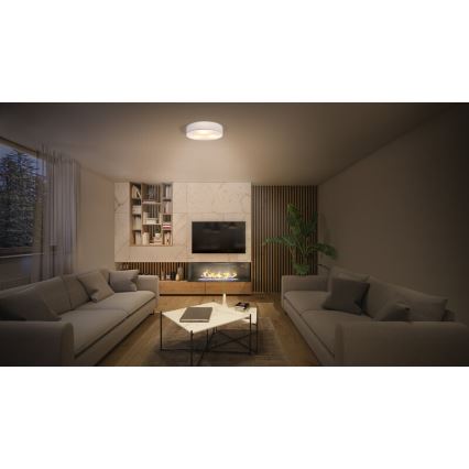 Osram - Plafondlamp ORBIS PARIS 1xE27/25W/230V Ø 30 cm wit