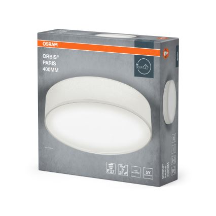 Osram - Plafondlamp ORBIS PARIS 2xE27/25W/230V Ø 40 cm wit