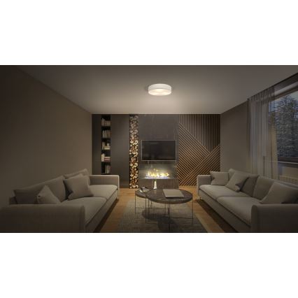 Osram - Plafondlamp ORBIS PARIS 2xE27/25W/230V Ø 40 cm crème