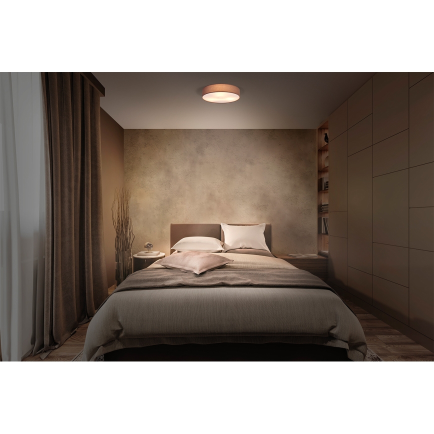 Osram - Plafondlamp ORBIS PARIS 3xE27/15W/230V Ø 48 cm bruin