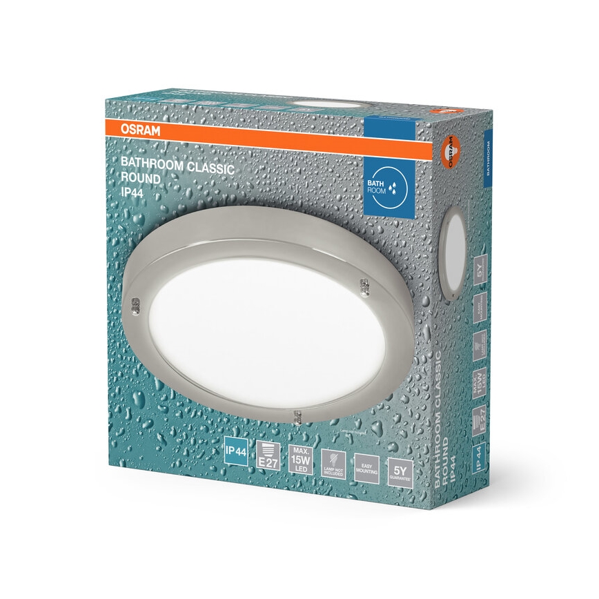 Osram - Plafondlamp voor de badkamer BATHROOM CLASSIC 1xE27/15W/230V, Ø 31 cm, IP44