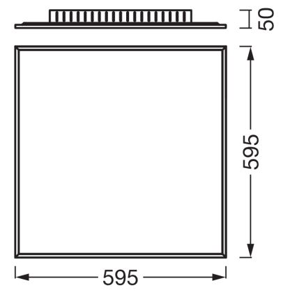 Osram - PLANON opbouw LED-paneel LED/40W/230V 60x60 cm wit