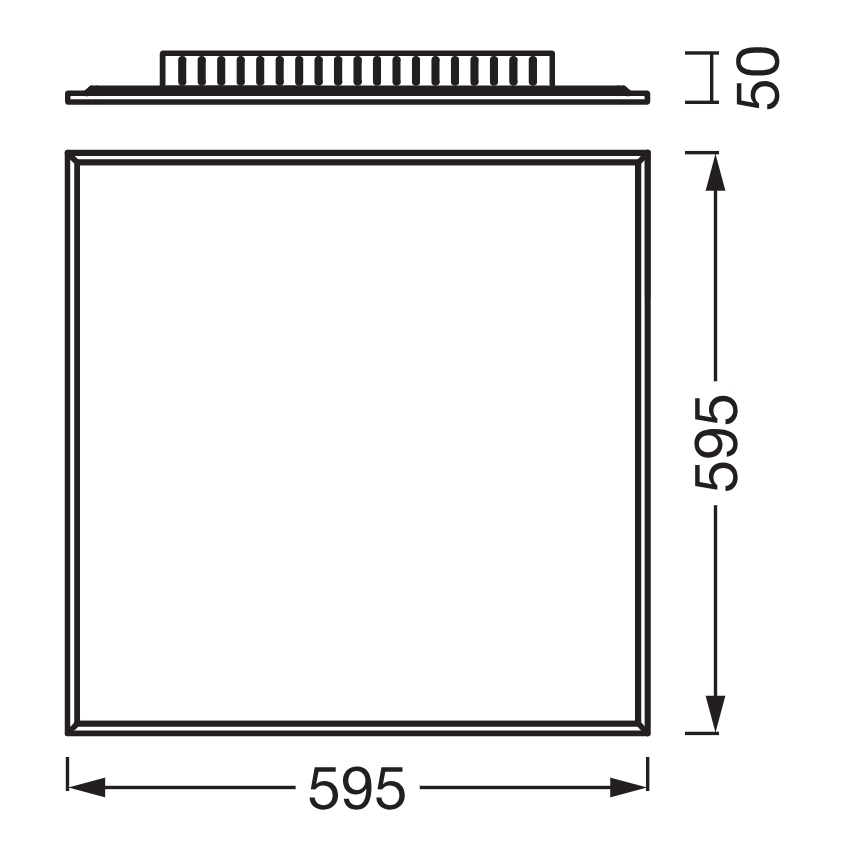 Osram - PLANON opbouw LED-paneel LED/40W/230V 60x60 cm wit