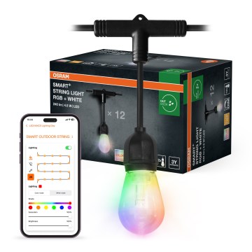 Osram - RGB LED dimbaar buitenlichtsnoer SMART+ STRING 12xLED/230V 7,47m IP44 Wi-Fi
