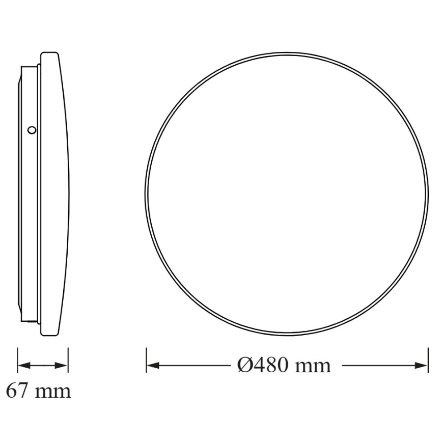 Osram - Ronde LED-plafondarmatuur LED/36W/230V 6500K Ø 48 cm wit