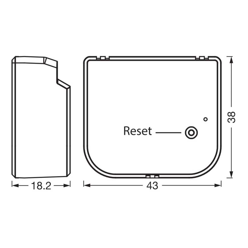Osram - Schakelmodule voor het bedienen van jaloezieën, rolluiken en gordijnen SMART+ 230V Wi-Fi