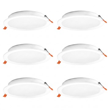 Osram - SET 6x ESSENTIAL LED-inbouwspot/18W/230V 4000K Ø 22 cm wit