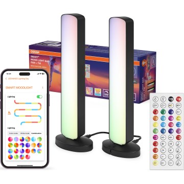 Osram - Set van 2 dimbare LED RGBW tafellampen MOOD LIGHT LED/4W/230V 2700-6500K Wi-Fi + afstandsbediening