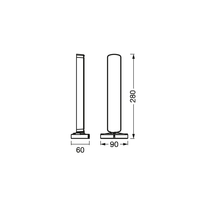 Osram - Set van 2 dimbare LED RGBW tafellampen MOOD LIGHT LED/4W/230V 2700-6500K Wi-Fi + afstandsbediening