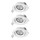 Osram - Set van 3 dimbare inbouwspots SPOT LED/4,9W/230V 2700K Ø 8,7 cm wit