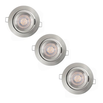Osram - Set van 3 dimbare LED-inbouwspots LED/4,9W/230V