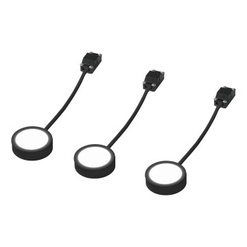Osram - SET van 3 LED onderbouwarmaturen UNDERCABINET LED/3W/230V 3000K zwart