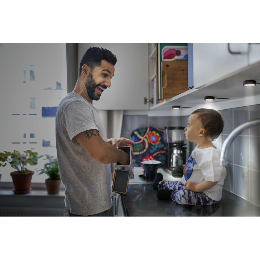 Osram - SET van 3 LED onderbouwarmaturen UNDERCABINET LED/3W/230V 3000K zwart