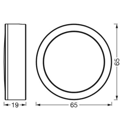 Osram - SET van 3 LED onderbouwarmaturen UNDERCABINET LED/3W/230V 3000K zwart