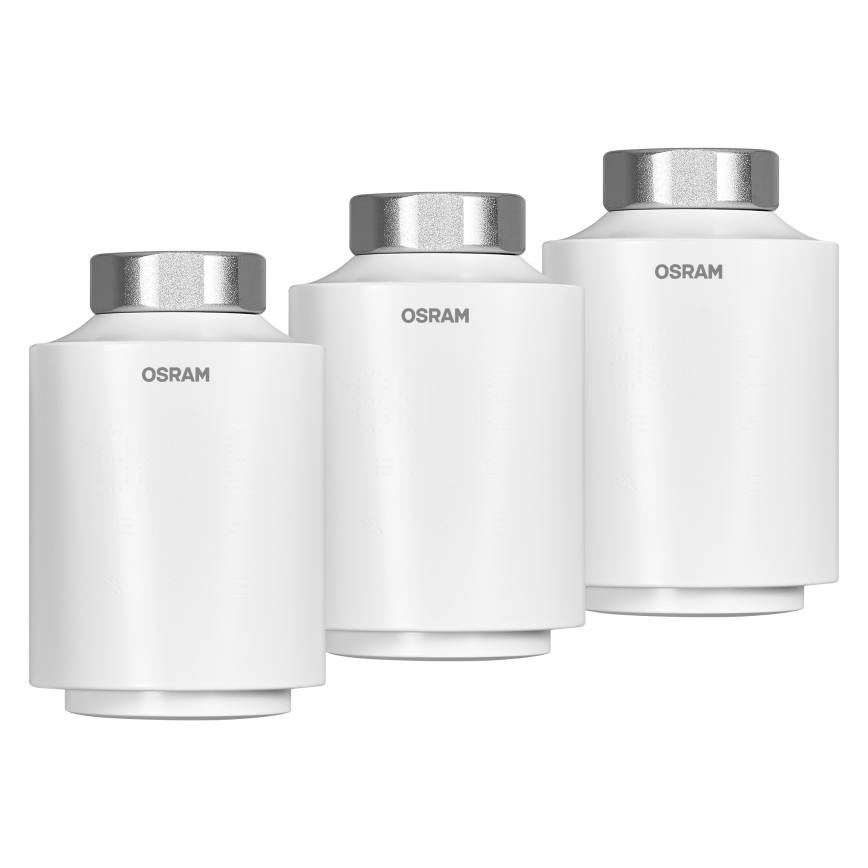 Osram - Set van 3 thermostatische radiatorknoppen SMART+ 3xAA Wi‑Fi